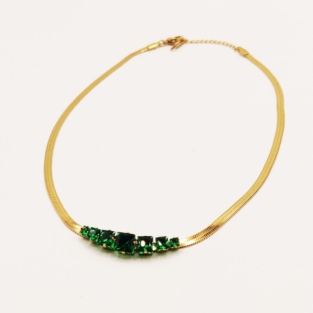 Collier Maille Émeraudes Luxe