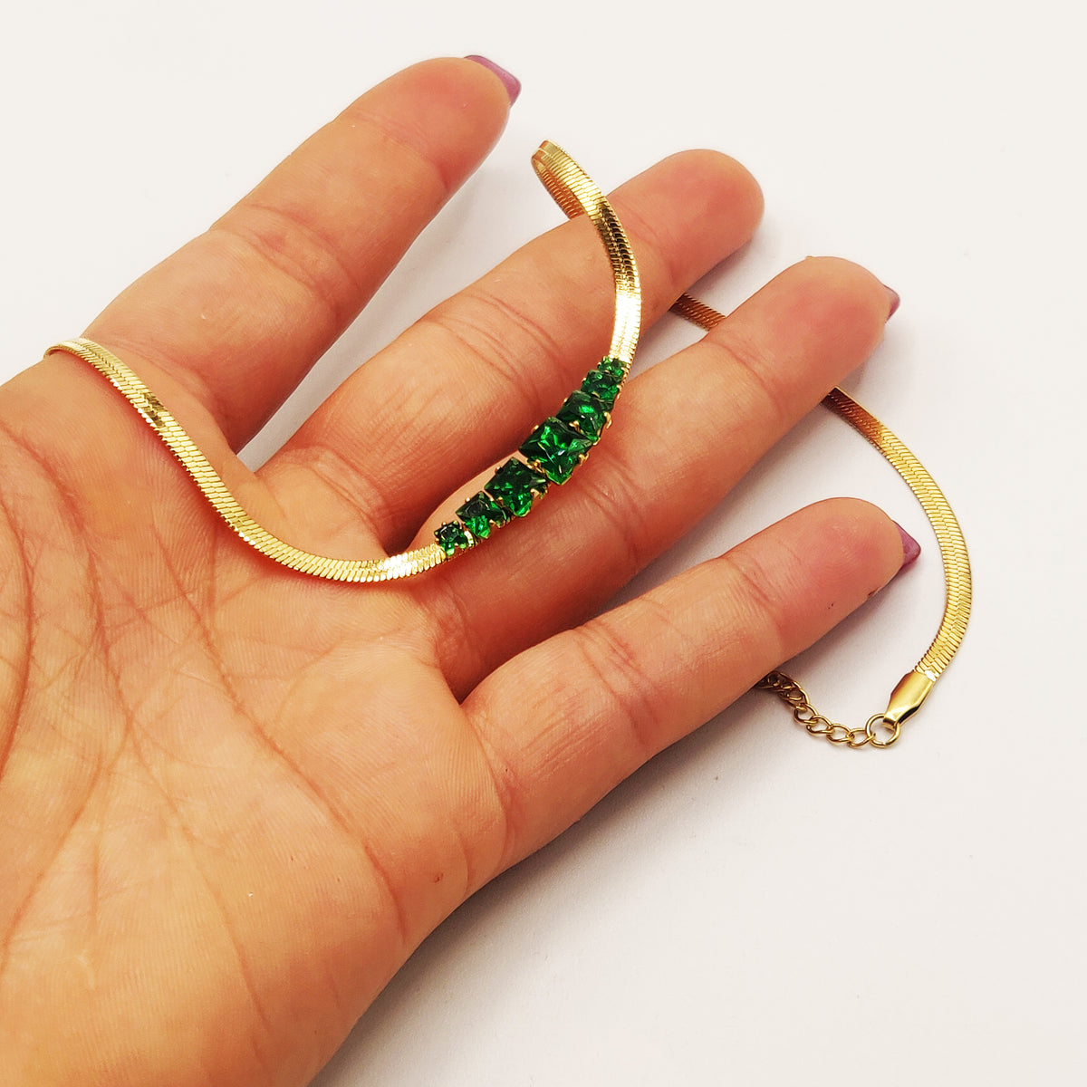 Collier Maille Émeraudes Luxe