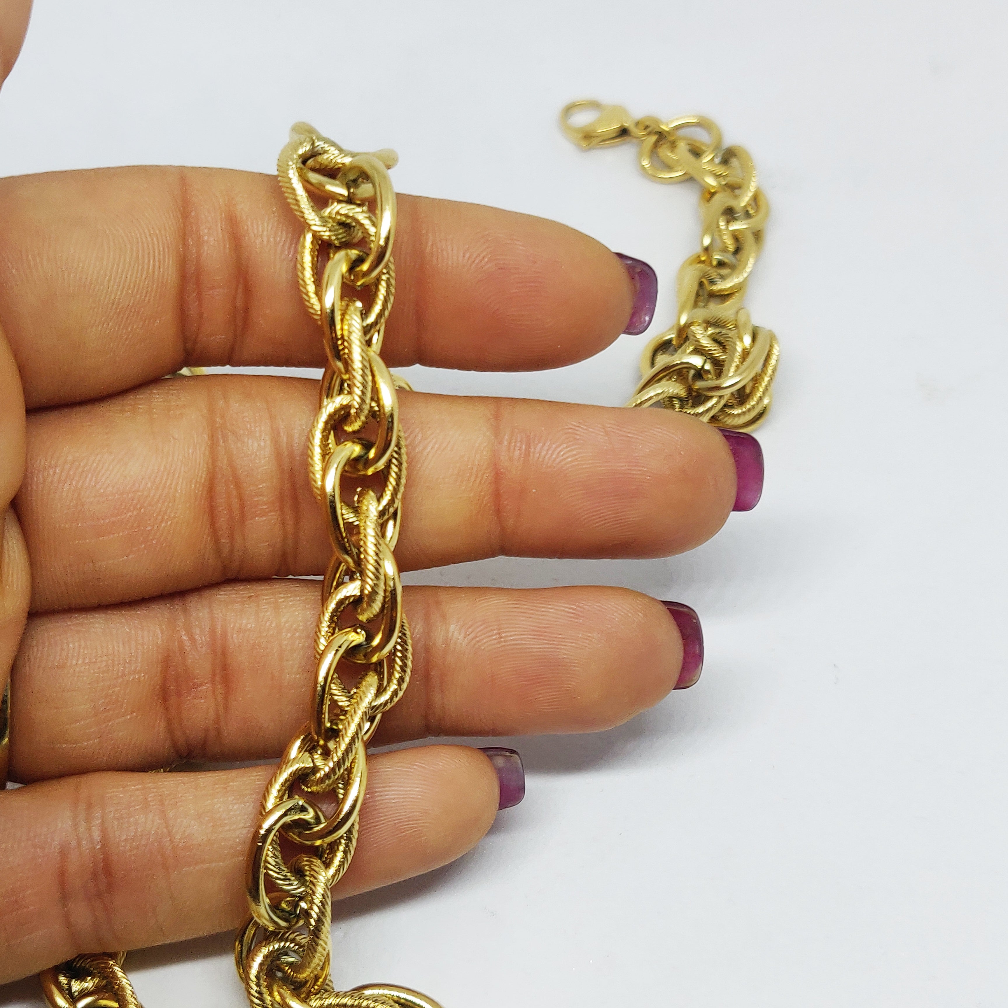 Collier Maille Torsade Rayures