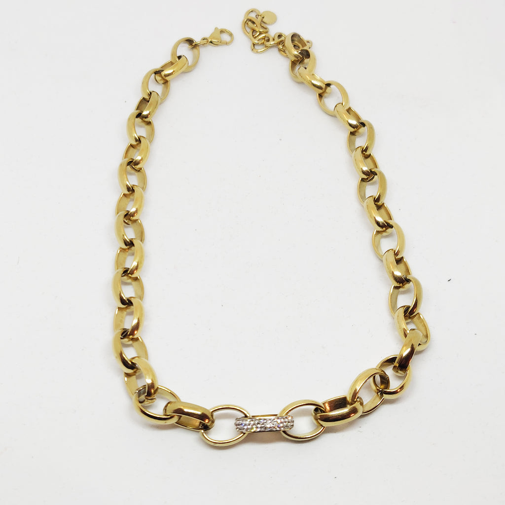 Collier Maillons Cristaux