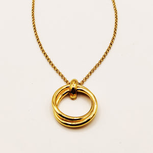 Collier Maillons Double Anneaux Luxe