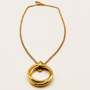 Collier Maillons Double Anneaux Luxe