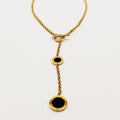 Collier Maillons Double Pendentifs Romain Luxe Descendant