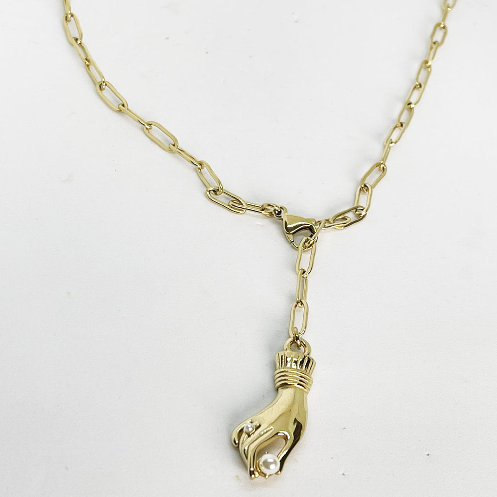 Collier Main Perle