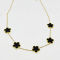 Collier Marguerites Noir 2