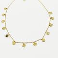 Collier Multi Carrés Dorés