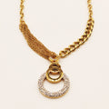 Collier Multi Chaînes Cercles Luxe