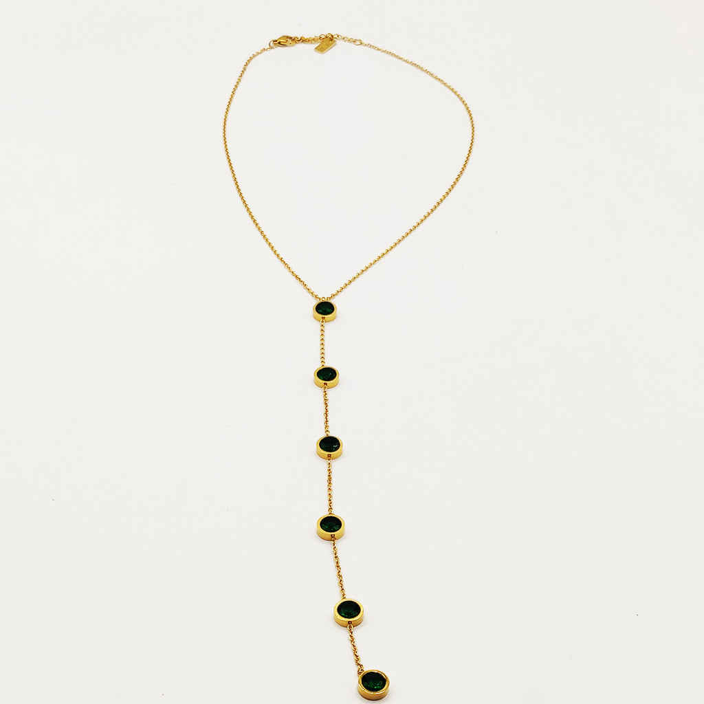 Collier Multi Cristaux Verts Descendants