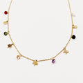 Collier Multi Eden et Cristaux Multicolores