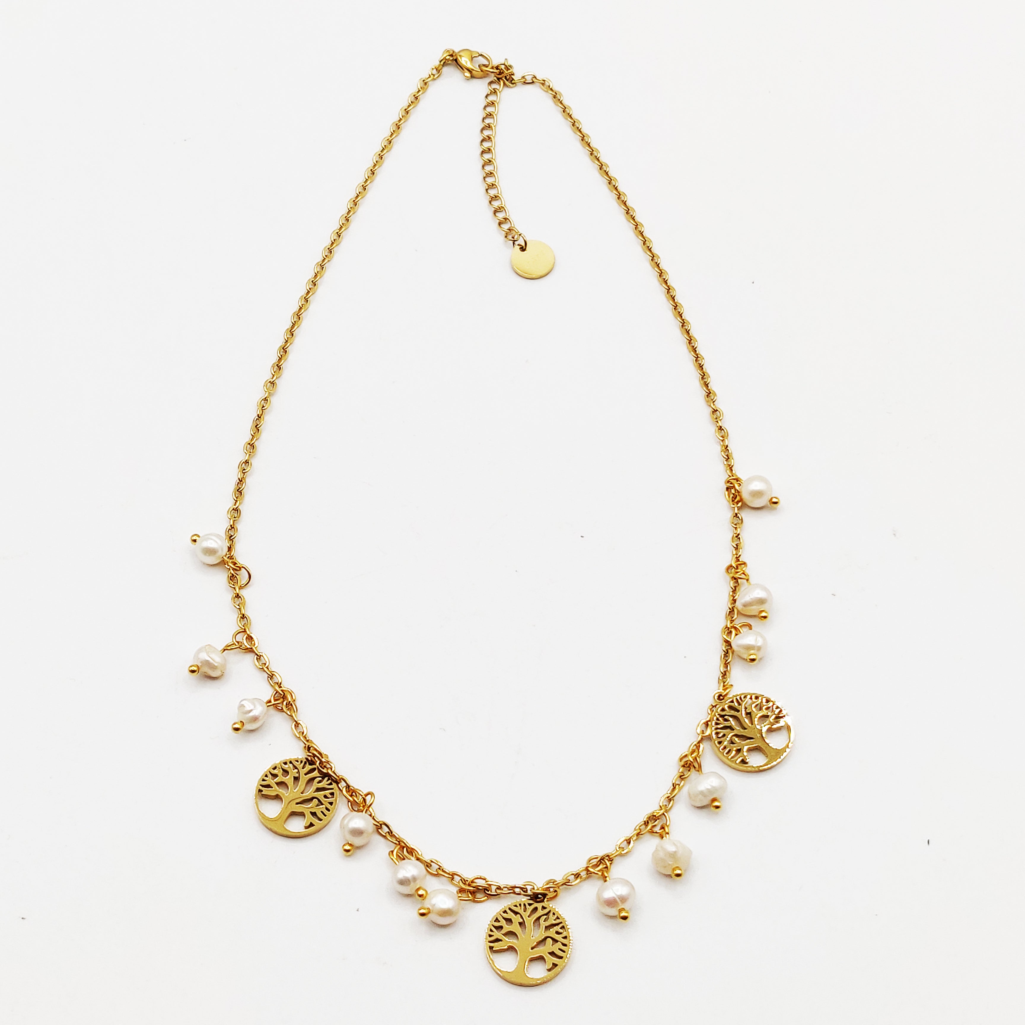 Collier Multi Eden et Perles Blanches Luxe