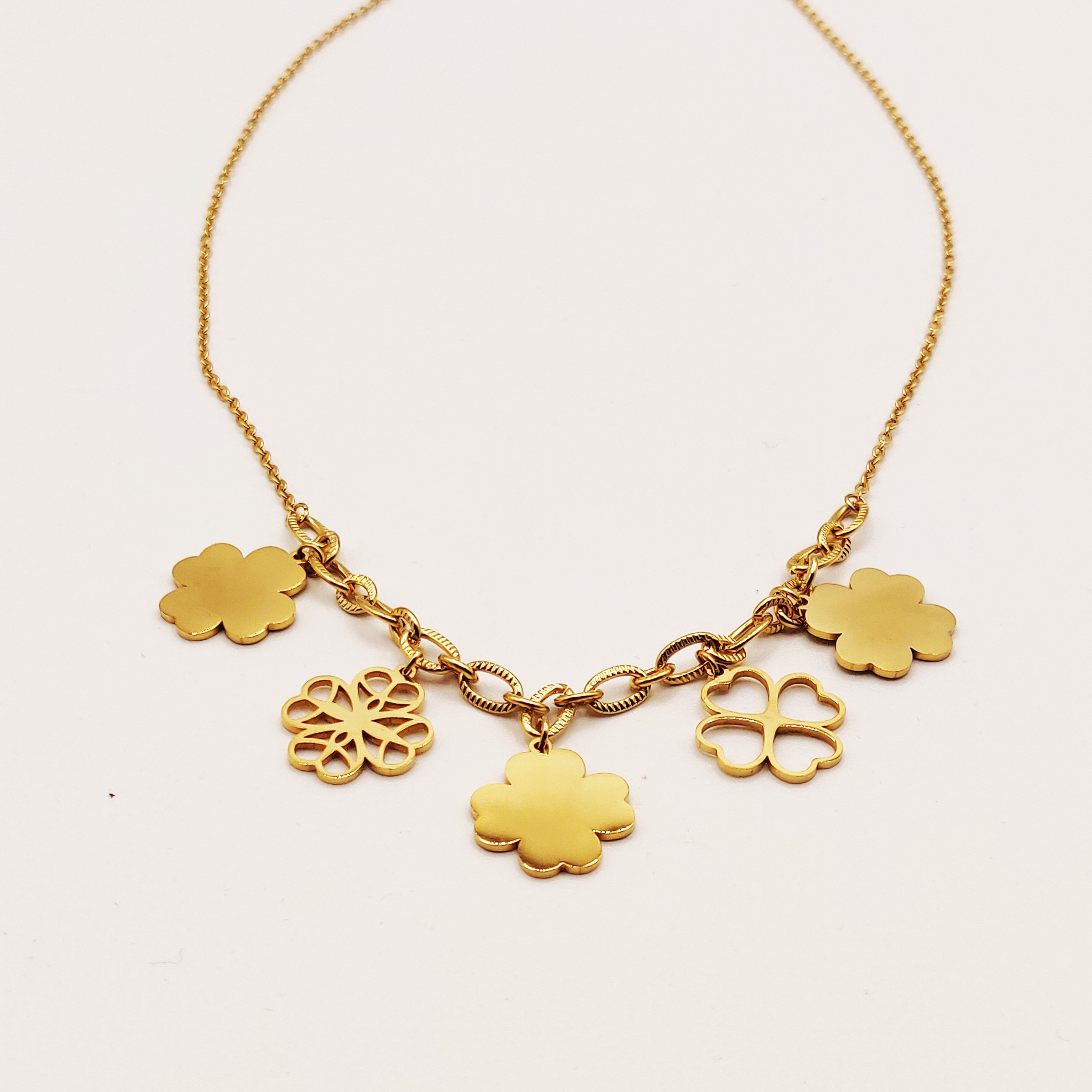 Collier Multi Grands Trèfles Luxe