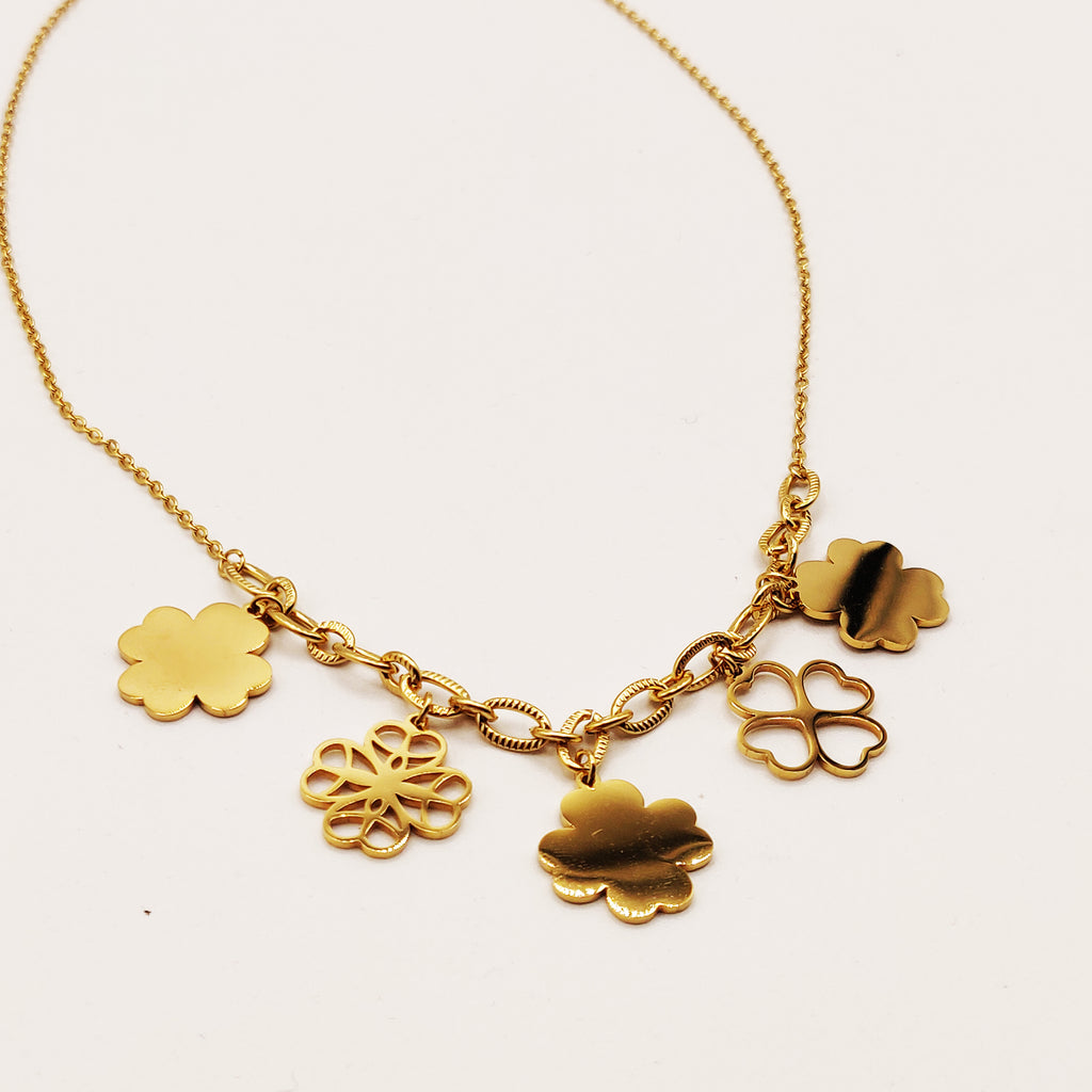 Collier Multi Grands Trèfles Luxe