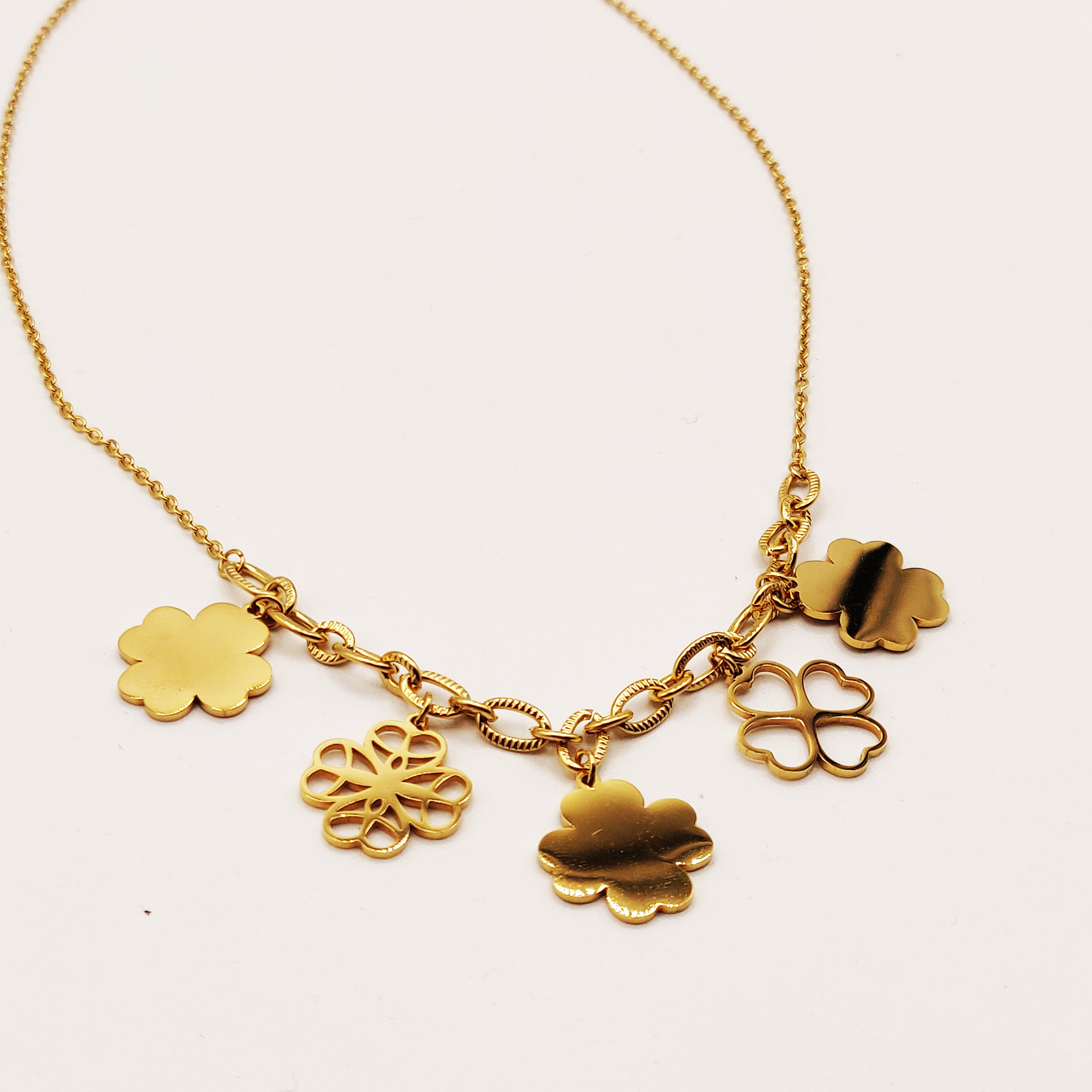 Collier Multi Grands Trèfles Luxe