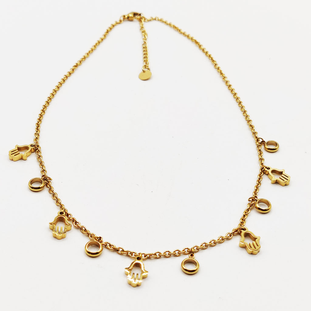 Collier Multi Mains de Fatma et Cercles