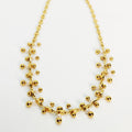 Collier Multi Perles Dorées et Blanches
