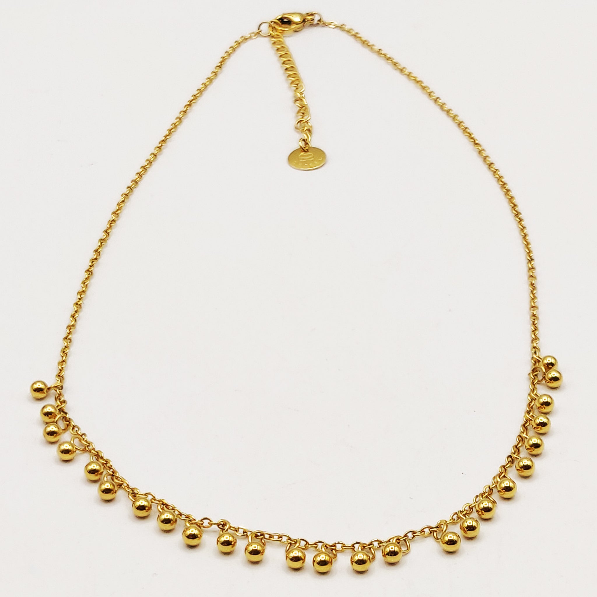 Collier Multi Perles Dorées Luxe