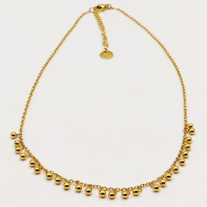 Collier Multi Perles Dorées Luxe