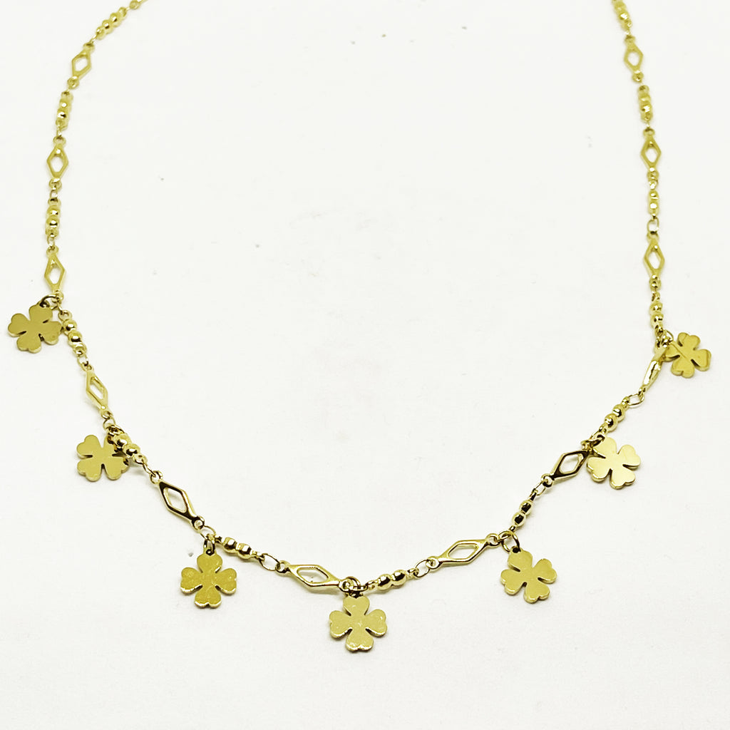 Collier Multi Trèfles à 4 Feuilles Simple