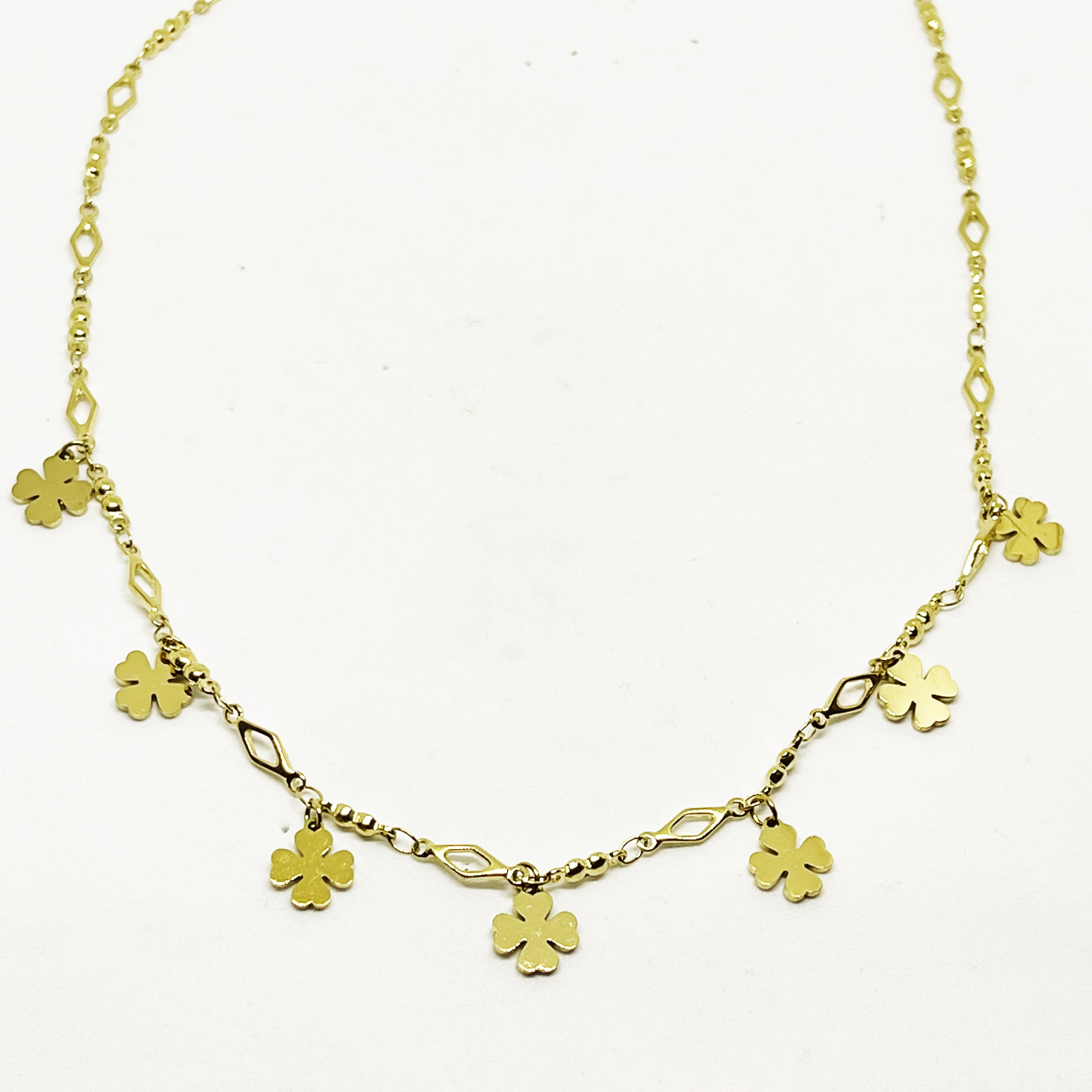 Collier Multi Trèfles à 4 Feuilles Simple