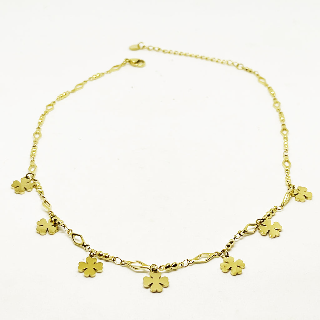 Collier Multi Trèfles à 4 Feuilles Simple
