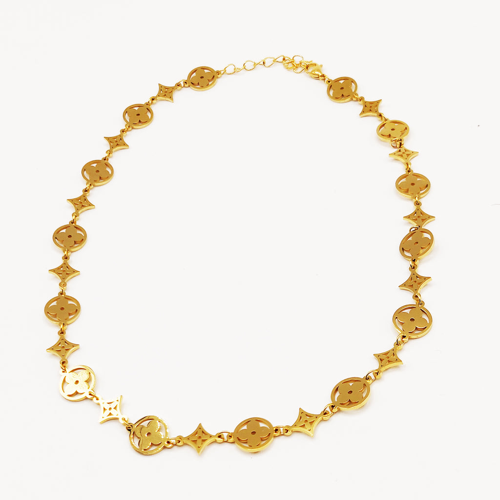Collier Multi Trèfles et Étoiles Luxe