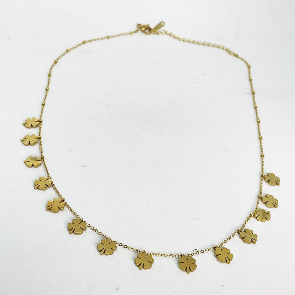 Collier Multi Trèfles Simple