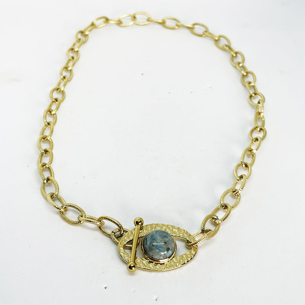 Collier Oeil Bleu Luxe