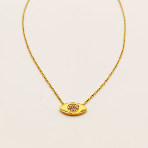 Collier Oeil Pupille Cristaux