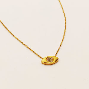 Collier Oeil Pupille Cristaux