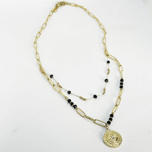 Collier Oriental Perles Multicolores