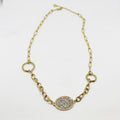 Collier Ovale Cristaux Luxe