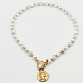 Collier Perles Blanches Louis d'Or