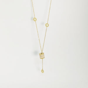 Collier Romain Pendant Style Marbre