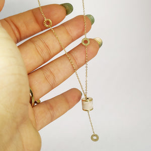 Collier Romain Pendant Style Marbre