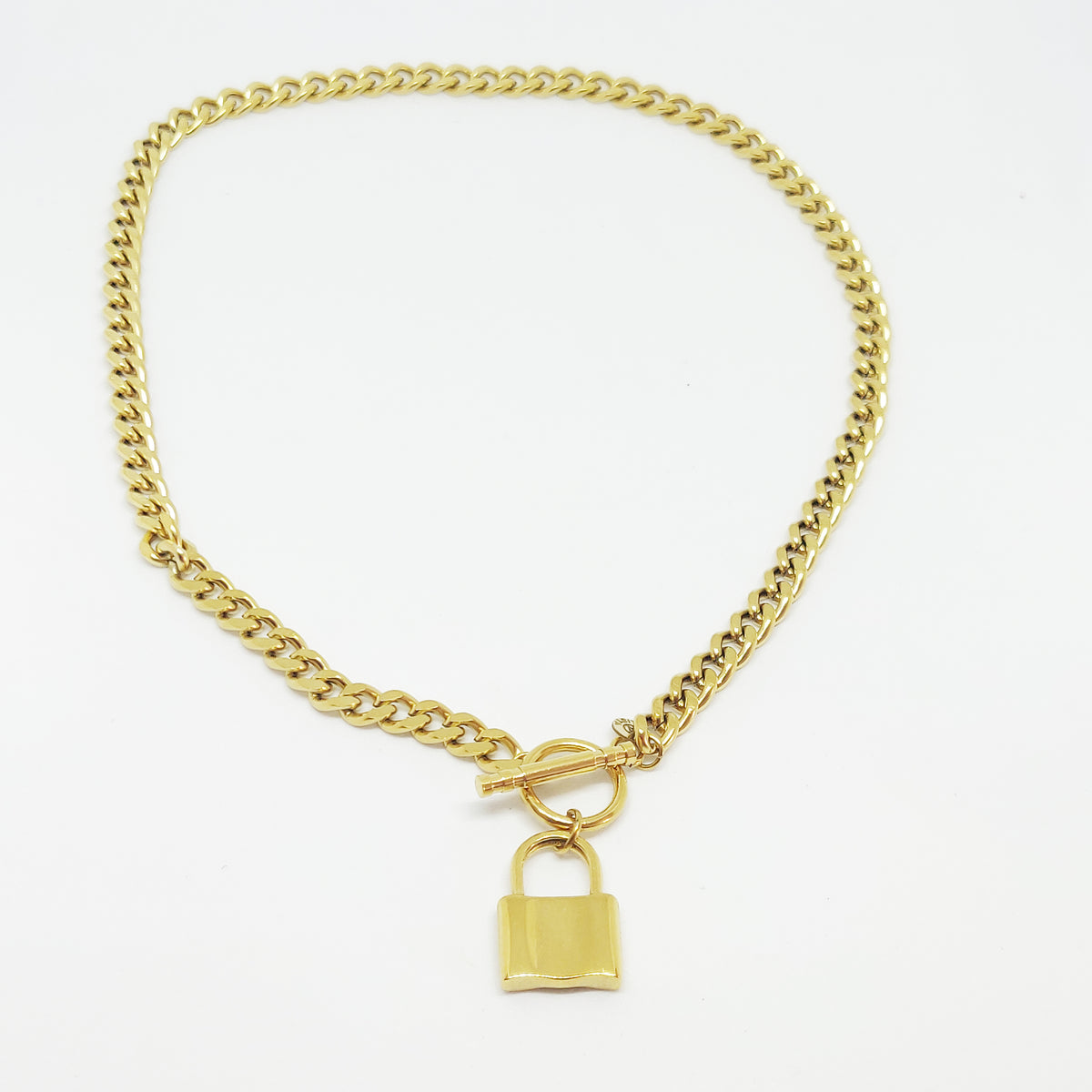 Collier Rond Barré et Cadenas
