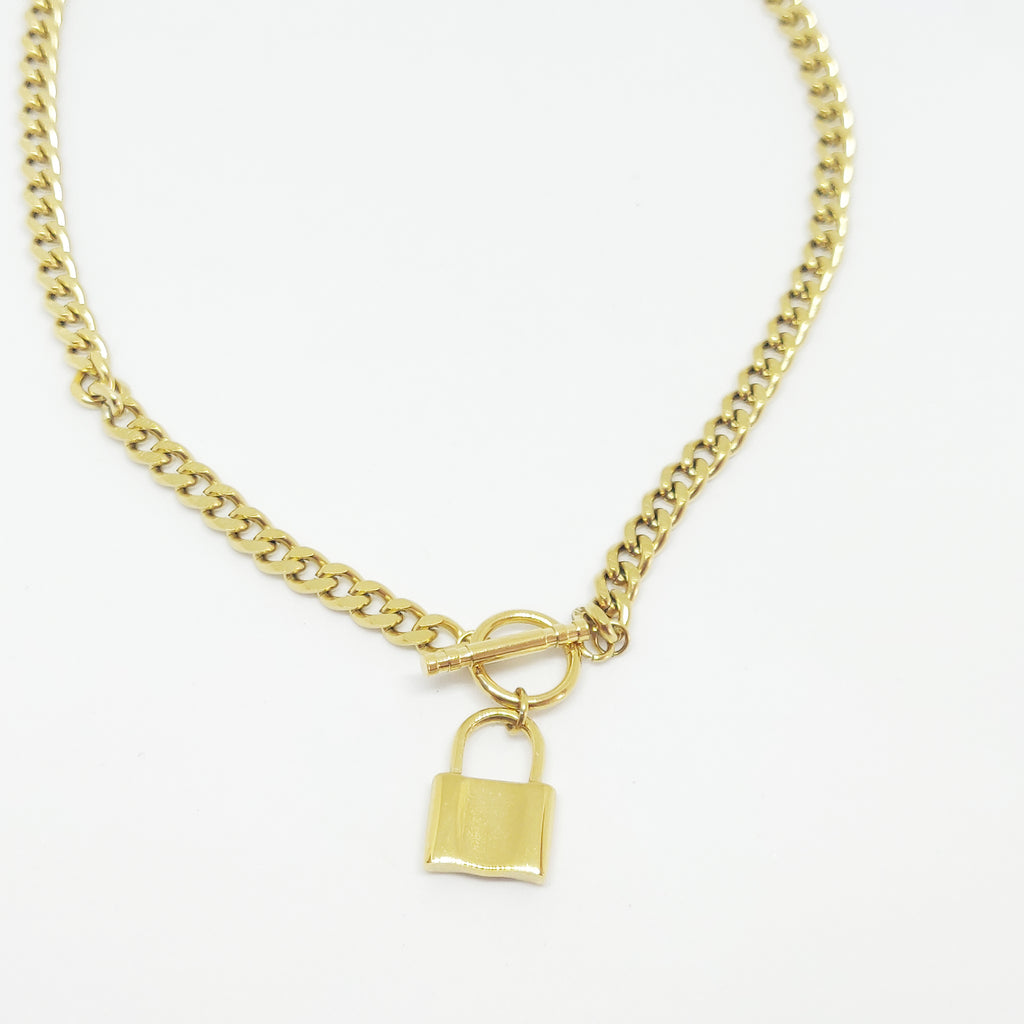 Collier Rond Barré et Cadenas