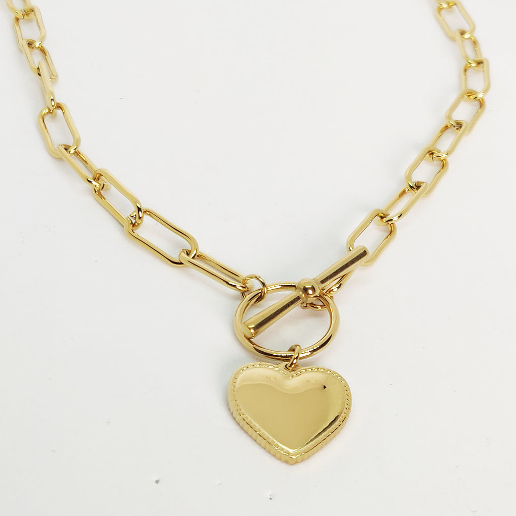 Collier Rond et Coeur