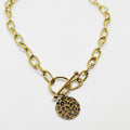 Collier Rond Léopard
