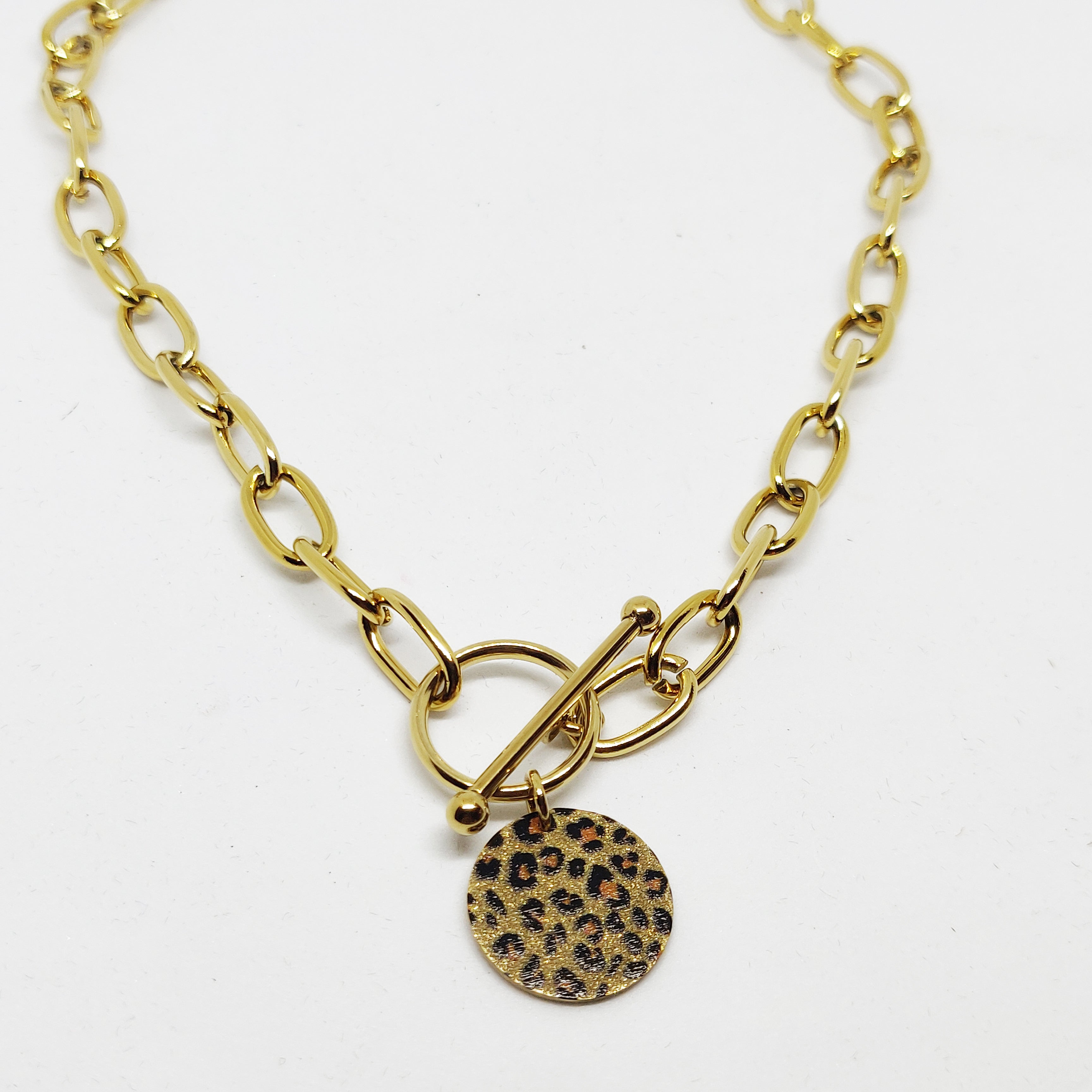 Collier Rond Léopard