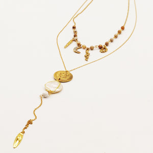 Collier Sautoir Double Somptueux Luxe