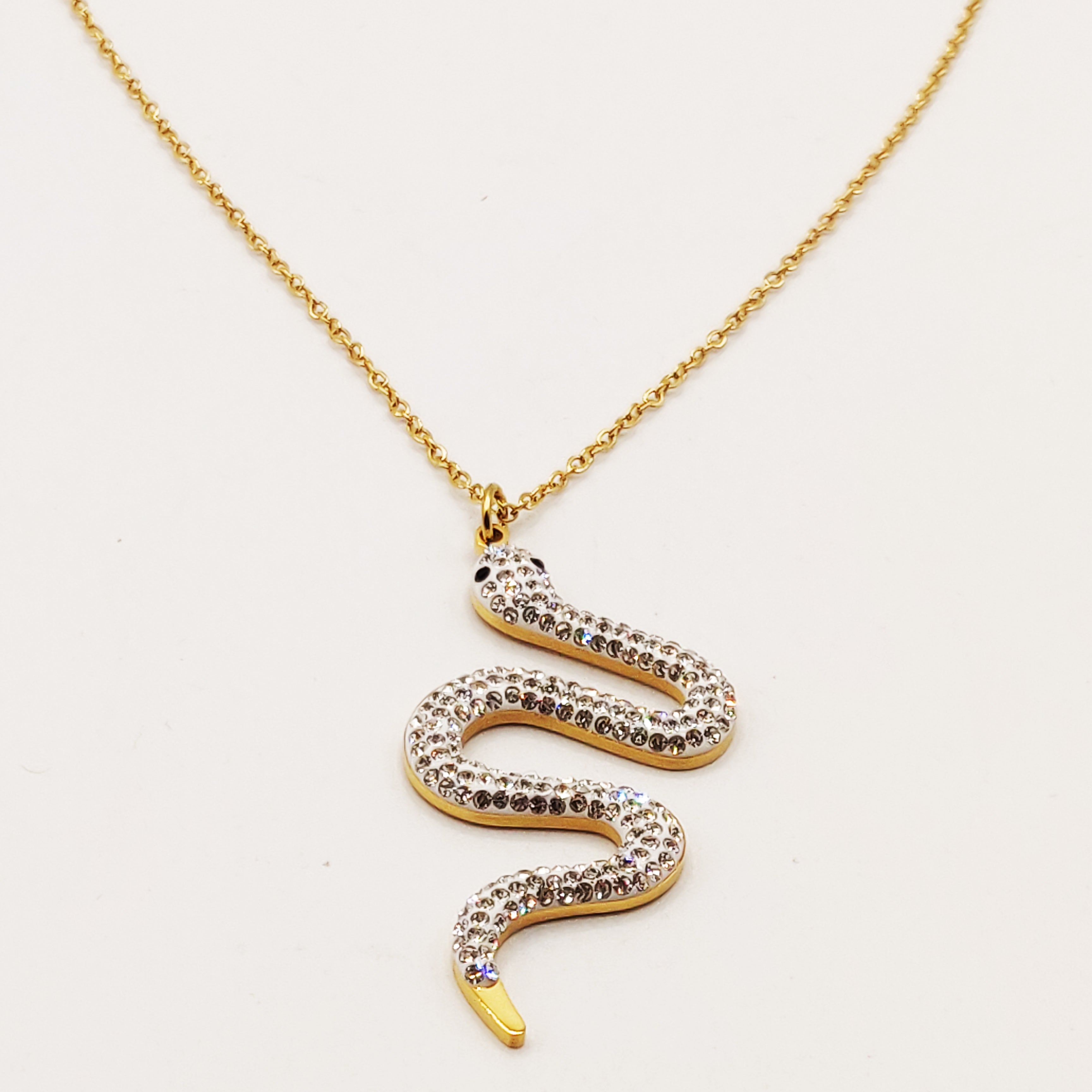 Collier Serpent Cristaux Luxe