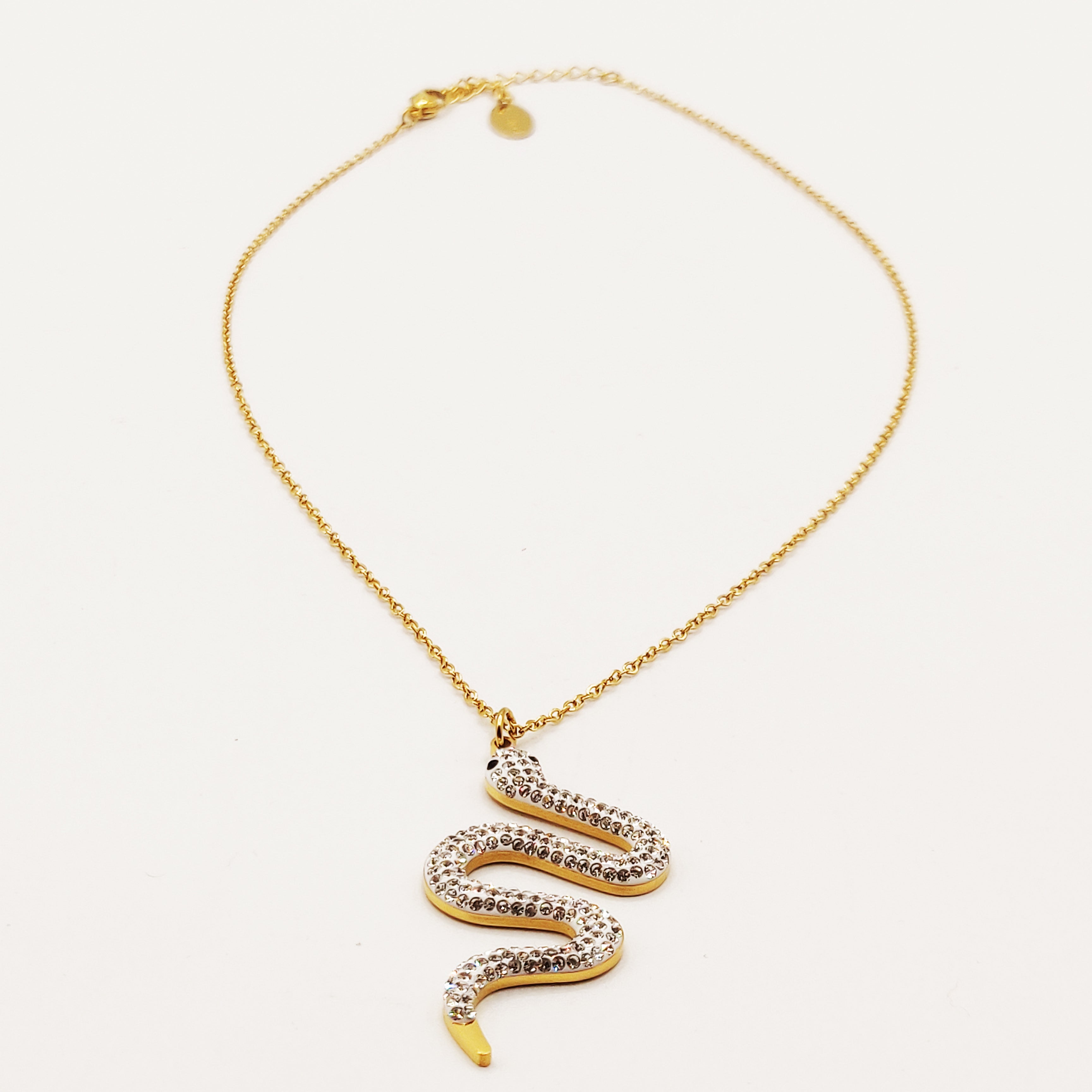 Collier Serpent Cristaux Luxe