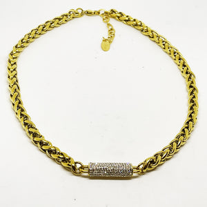Collier Torsade Cristaux Luxe