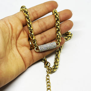 Collier Torsade Cristaux Luxe