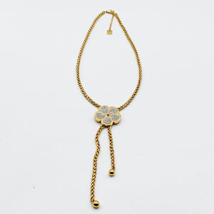 Collier Torsade Marguerite Cristaux Luxe Pendentifs Descendants