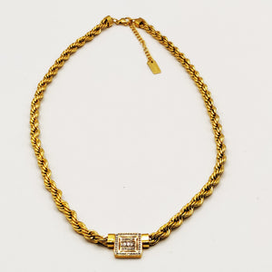 Collier Torsade Multi Lignes Cristaux Luxe