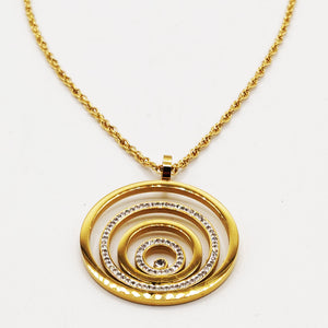 Collier Torsade Pendentif Multi Cercles Luxe