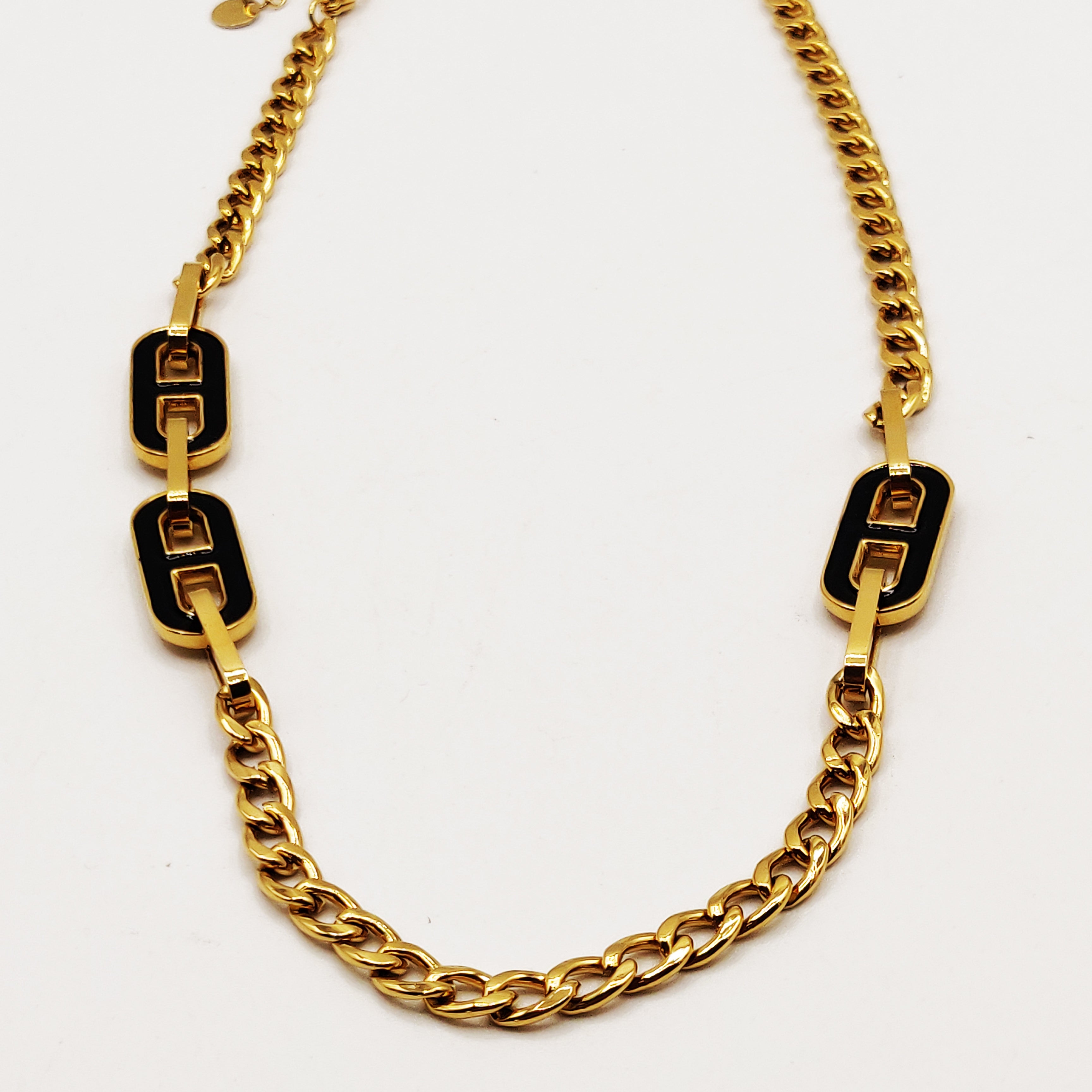 Collier Tresse 3 ᗡD Luxe Noirs