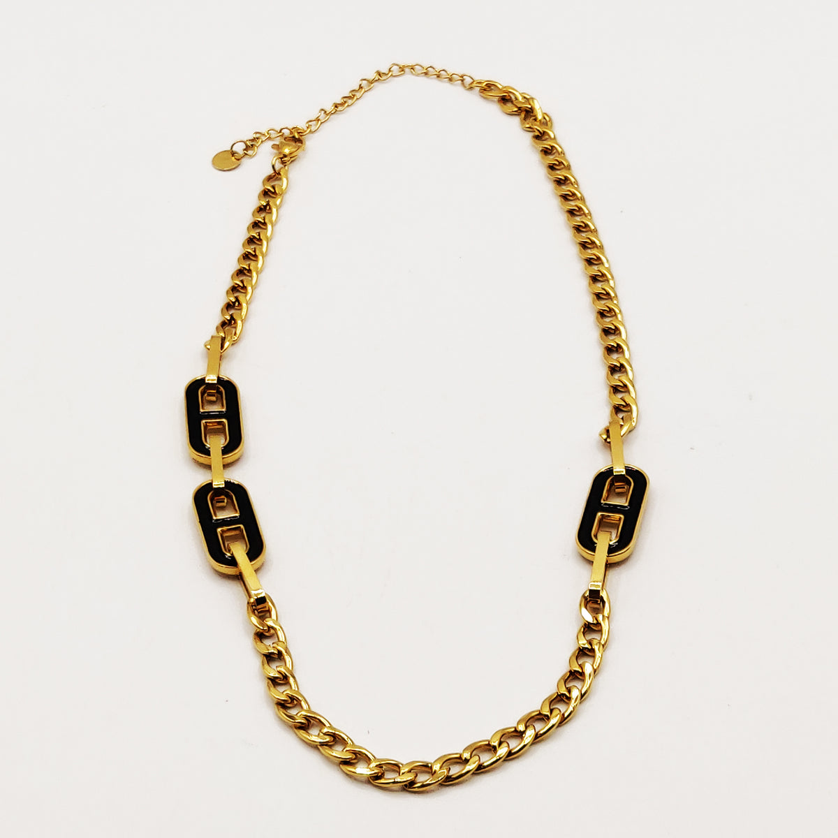 Collier Tresse 3 ᗡD Luxe Noirs