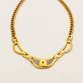 Collier Tresse Boucles Design Luxe